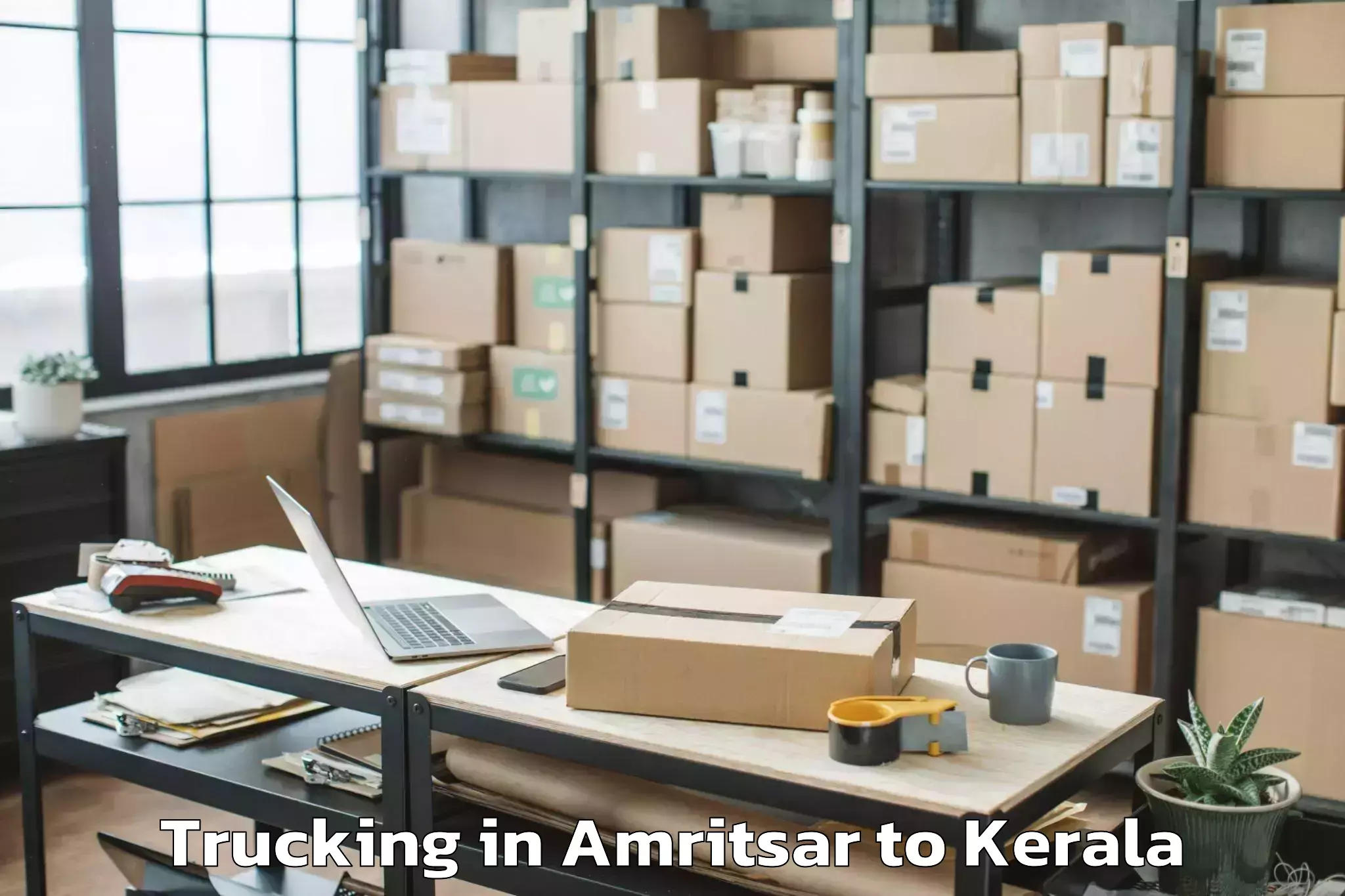 Book Amritsar to Venjaramoodu Trucking Online